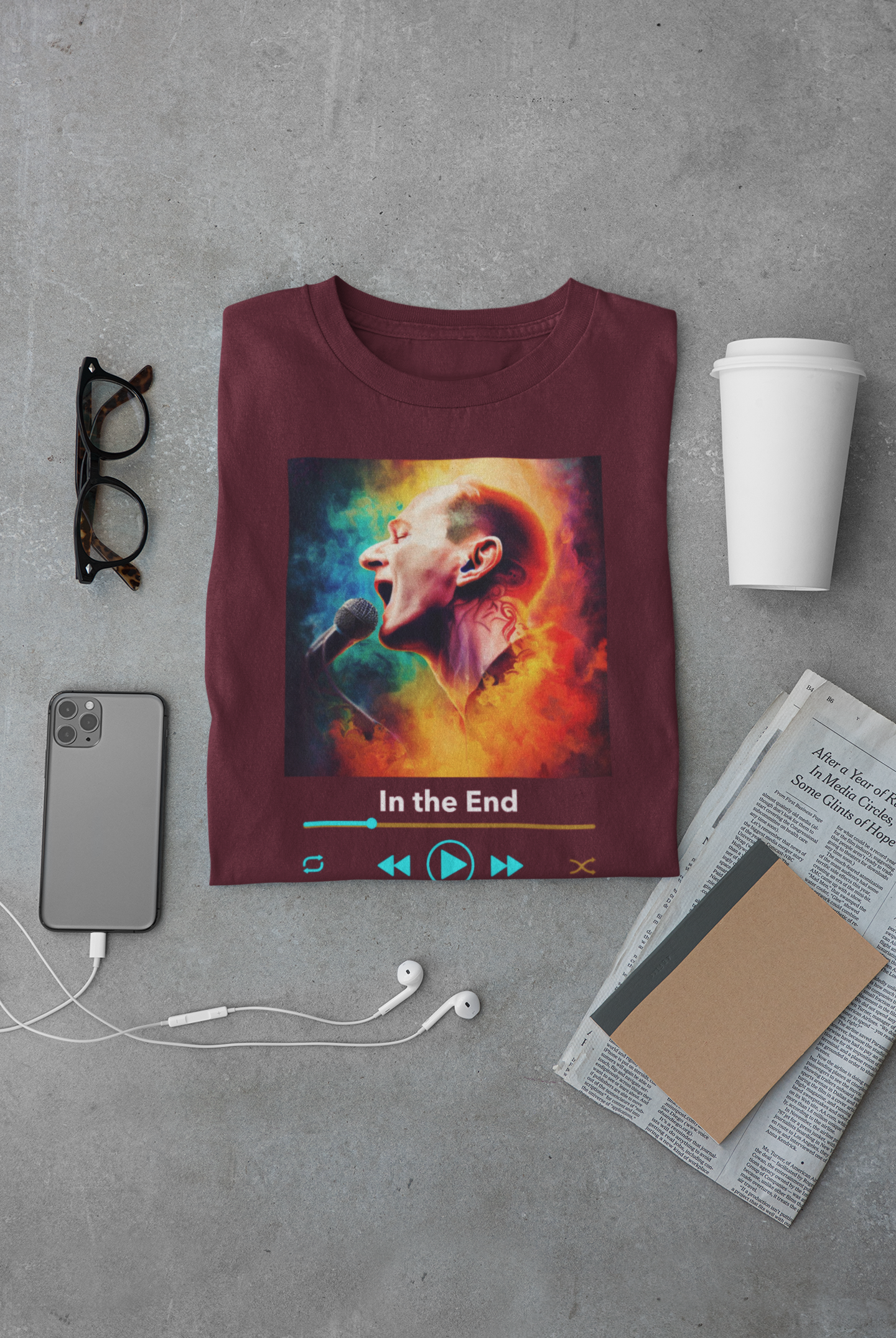 In The End Tribute T-Shirt showcasing timeless musical inspiration